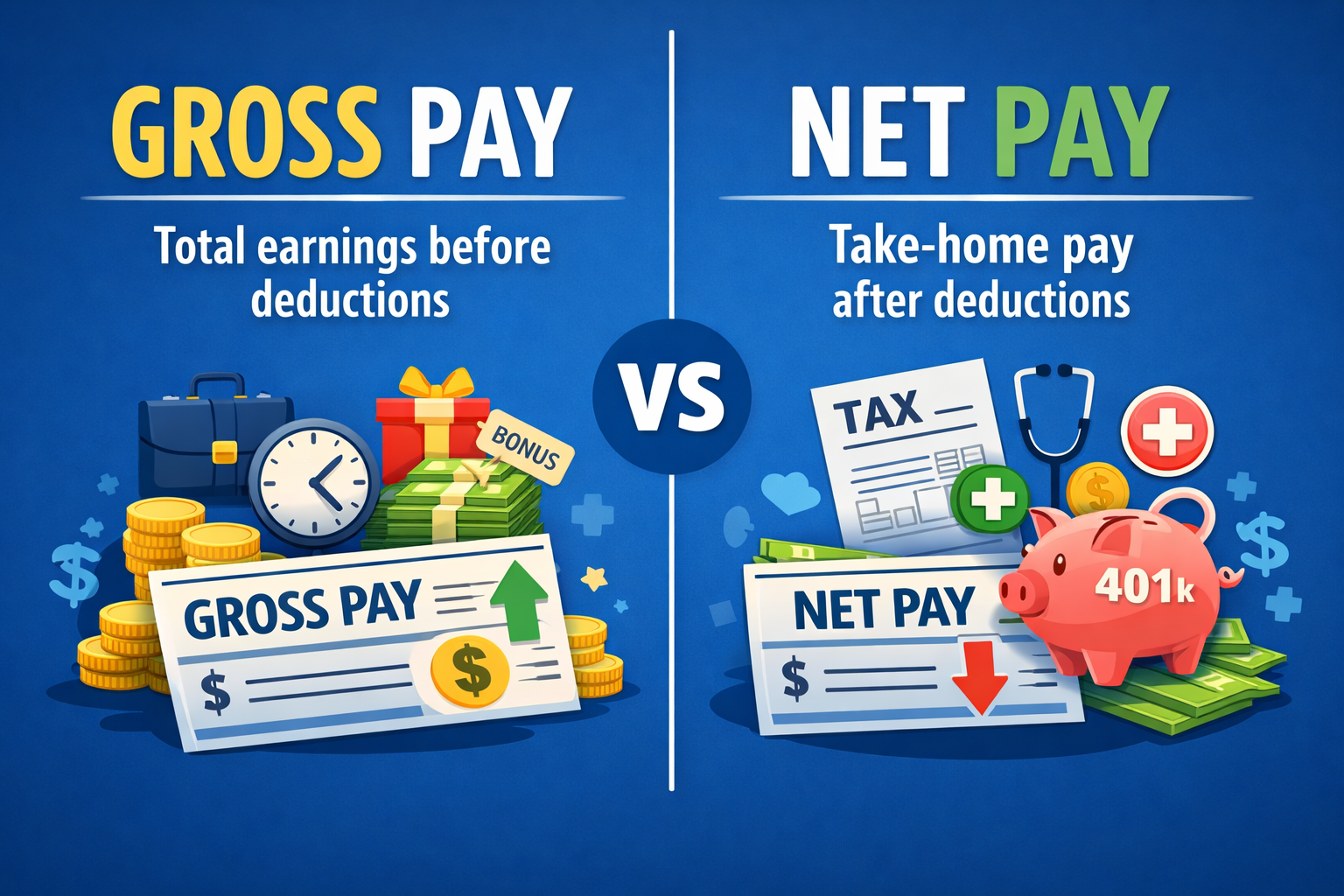 Gross Pay vs Net Pay: What’s the Difference?